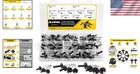 Aluminum Pop Rivets Assortment Kit - 100 Pcs  11 Sizes  Durable Finish