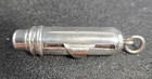 Rare Vintage Sterling Silver Cylindrical Postage Stamp Holder Pendant England 