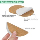 50-pack Self-adhesive Cork Sheets  3 5 X 3 5 Inch Round Cork Board  1mm Thick 