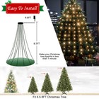 200 Led Christmas Tree Waterfall String Lights Indoor Outdoor Rgb Color Changing