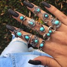 11pcs Silver gold Boho Stack Plain Above Knuckle Ring Midi Finger Set Gift Rings