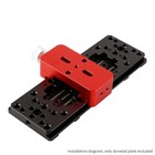 Metal Losmandy Wide Dovetail Accessory Bar Plate For Telescope 220 335 440 445mm