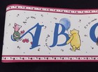 Classic Pooh - Sunworthy Alphabet Wallpaper Border - 195211 - Disney-winnie -new