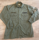 Vintage Us Army Vietnam Era Military Utility Shirt With Sex Pistols Anarchy Art