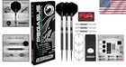 Unisex Pegasus Tungsten Steeltip Darts Set - Black Designer Flights   Shafts