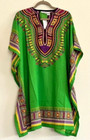 Xl 1x 2x Os Green Purple Black White African Print Beach Cover Dashiki Tunic Top