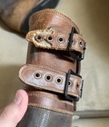 Original Ww2 Us Military M43 Double Buckle Boots Dated 1945 Size 10 A