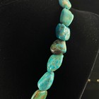 Large Vintage Native American Natural Blue Turquoise Nugget Beaded Necklace A127