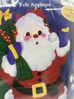 Bucilla Felt Applique Santa Claus 5 Ft  Wall Door Hanging Kit 84017 Unopened Nos