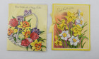 Vintage Easter Greeting Card Lot 10pc Lot Flowers Cross