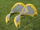  2  New Goal Pro   Portable Foldable Soccer Goal Child Soccer Game Coach Yellow