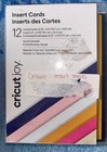 Cricut Glitter Black  Holographic Blue  Iron On Strong Bond  12 Joy Cards Nip