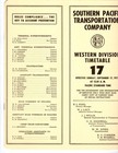 Southern Pacific Rr - Western Division -  17 - 9 17 1972