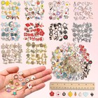 400 Pcs Diy Random Style Charms Bulk Assorted Gold Plated Enamel Pendant Earring