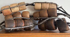 6 Authentic Used Fishing Floats On Rope Nautical Decor - Colors Vary