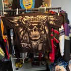 Vintage Single Stitch Skull Native American Graphic T Shirt 3xl Aop Biker Tee