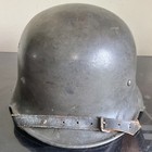 Ww2 German Red Cross M34 Helmet  Liner And Chinstrap  hard To Find 