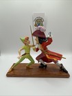 Disney Showcase Peter Pan By Royal Doulton Peter Pan Vs Hook Duel Le W box   Coa