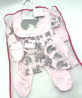 New Pure Cotton Baby Girl Gift Set With Gift Bag 8 Piece Set Newborn Sleepy Fox