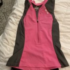 Pearl Izumi Women   s Sleeveless Triathlon Race Suit Two Piece Grey  And Pink