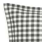 Eddie Bauer Euro Sham Set 2pc Cotton Kingston Charcoal 26  X 26 