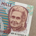     Maria Montessori     1000 Lire Banknote Montesori School Italian Paper Money