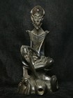8 6 Inch Collection Ancient Chinese Bronze Carving Bodhidharma Statue Decoration