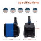 Ad 265 Gph  Submersible Powerhead Aquarium Water Pump 1 Set