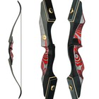 Pmz 60  Takedown Recurve Bow Set 20-60lbs Traditional Archery Hunting Rh