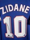 Zinedine Zidane Signed France 1998 World Cup Adidas Jersey  10 Beckett Bas