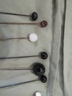 Lot Of 9 Assorted Vintage Hatpins Assorted Sizes And Tops