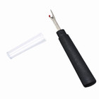 6 Pk  5  Black Handle Seam   Stitch Ripper With Safety Ball