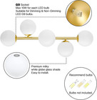 Bathroom Vanity Lights  5-light Bathroom Light Fixtures  Mid Century Modern Bras