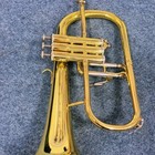 Yfh-8315g Flugelhorn B-flat Brass Gold-plated Professional Brass Jazz Instrument