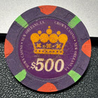  500 Crown Casino Chip Poker Chip New Orleans Louisiana Gambling Token  canceled