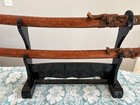 Vintage Japanese Katana   Wakizashi Sword Set   Stand