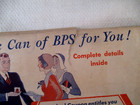 Vintage 1930 s Bts Paint Sample Fold Out Brochure Mailer W missing Coupon