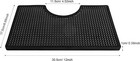 Beer Drip Tray  Non-slip Pvc Kegerator Surface Mount Tray Mat  Black 