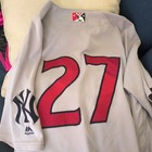 Giancarlo Stanton Yankees Game Used  27 Jersey Scranton Railriders Rehab Worn