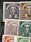German Austria - First Republic 1919 - 1921  Newspaper Stamps - Unused  Mnh