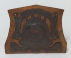 Antique Arts And Crafts Bookends Hammered Copper Brass Style Of Forest Craft