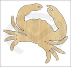 Unfinished Wood Crab Laser Cutout  Door Hanger  Nautical  Paint Ready