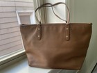 Coach  f58846  city Zip Tote  Saddle Brown Crossgrain Leather