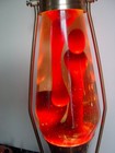 Vintage Coachlite Lava Lamp Model  6000 Lantern Red Wax   Yellow Fluid Ca  1970