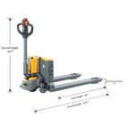 Apollolift 48 x27  Fork Full Electric Pallet Jack Truck 3300lbs Lithium Battery