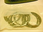 Qty 9 - Rotor Clip Retaining Rings 1-13 16 External  Black Phospate Nib