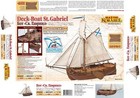 1 72  deck-boat St gabriel  Wooden Ship Model Kit - Master Korabel