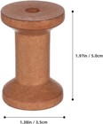 Villcase 20pcs Wooden Spools For Crafts  2   Empty Thread 5 00x5 00x3 50cm 