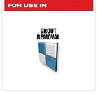 Milwaukee Grout Removal Diamond Grit Universal Fit Multi-tool Blade diamond Max 