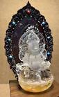 Chinese Exquisite Handmade Buddha Carving Natural Crystal Statue